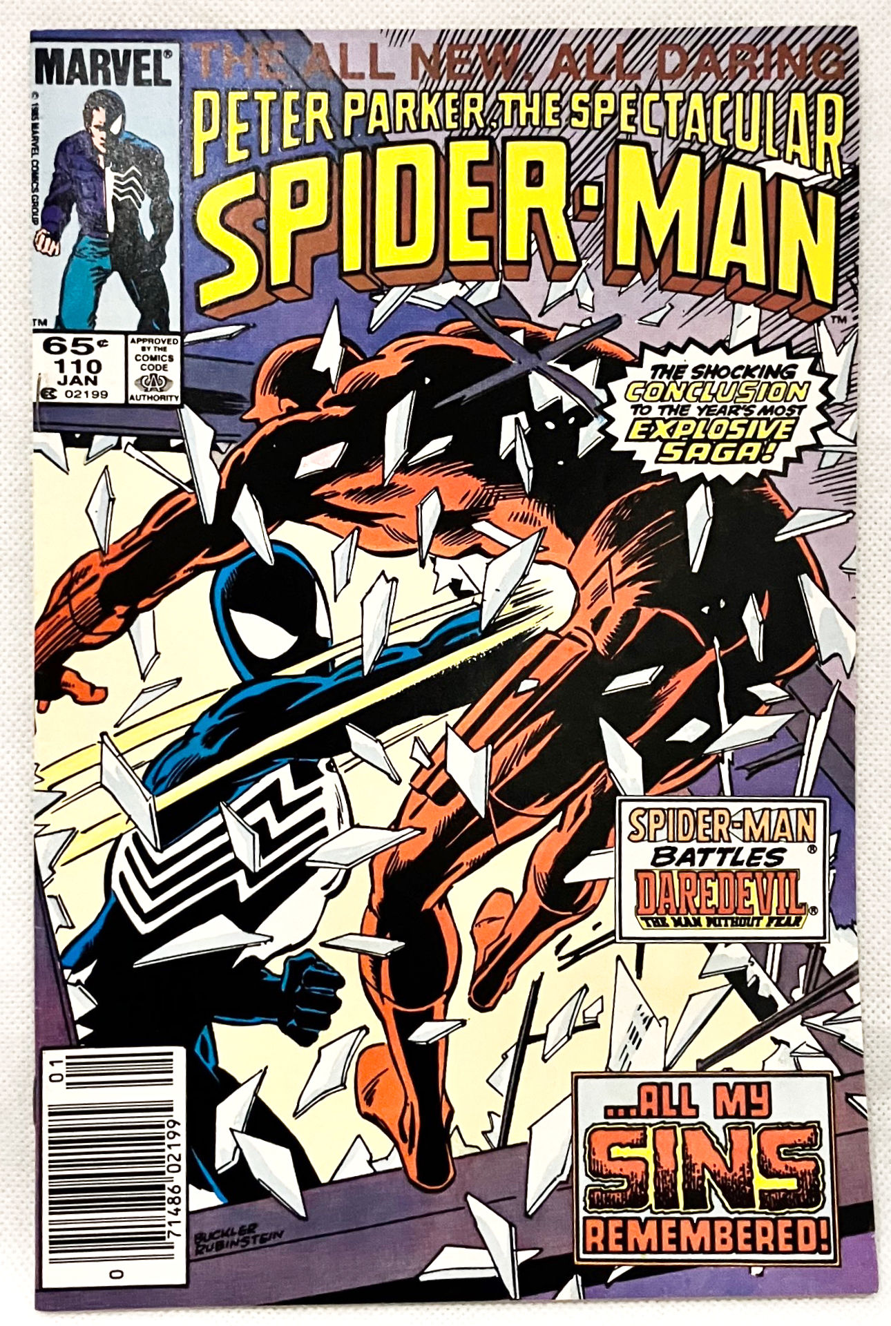Peter Parker The Spectacular Spider-Man No 110 Marvel 1985