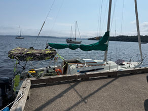 Sailboat at the wharf