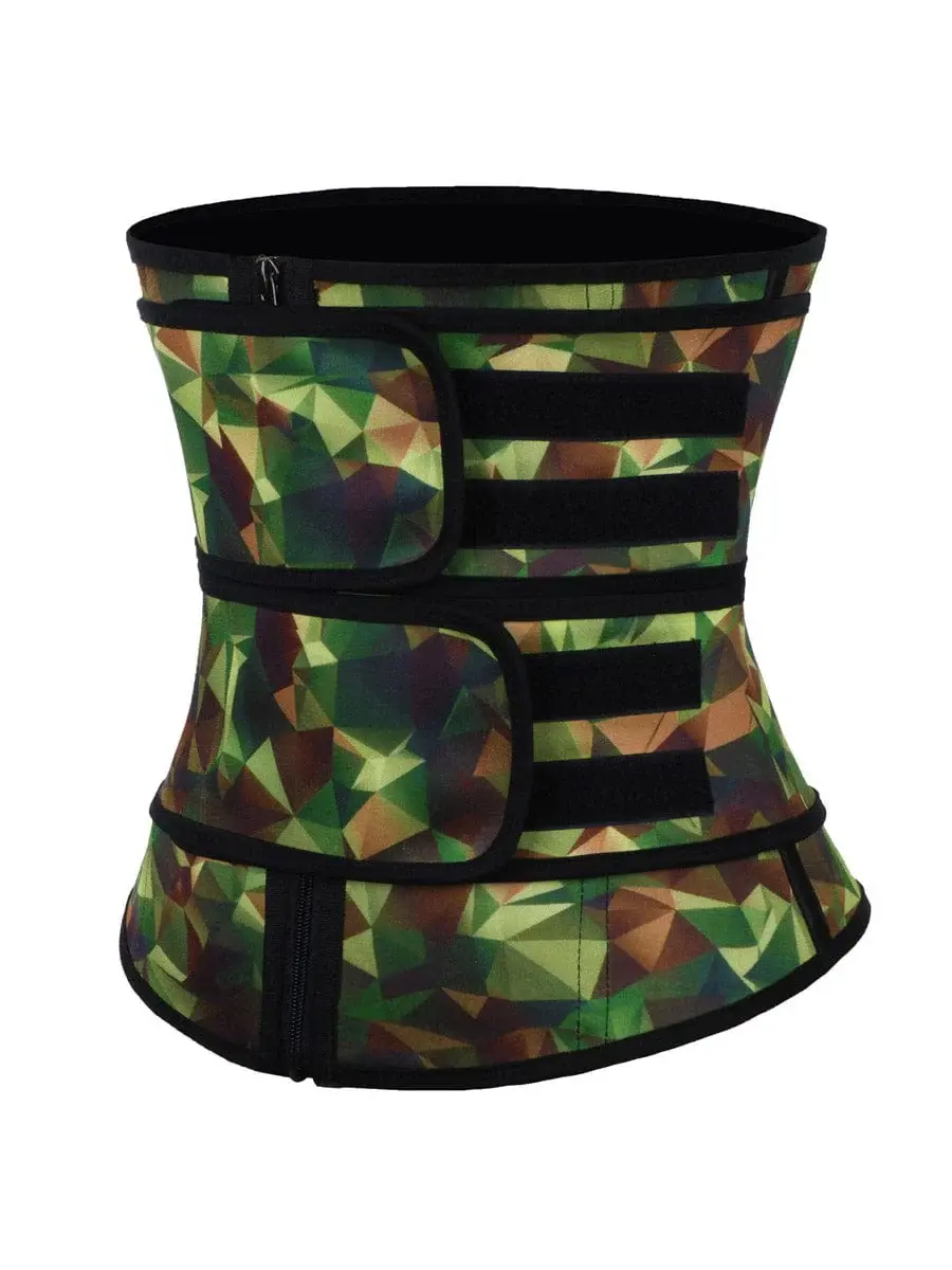 The Bodi8 Three Layer Camo  Latex Waist Trainer 