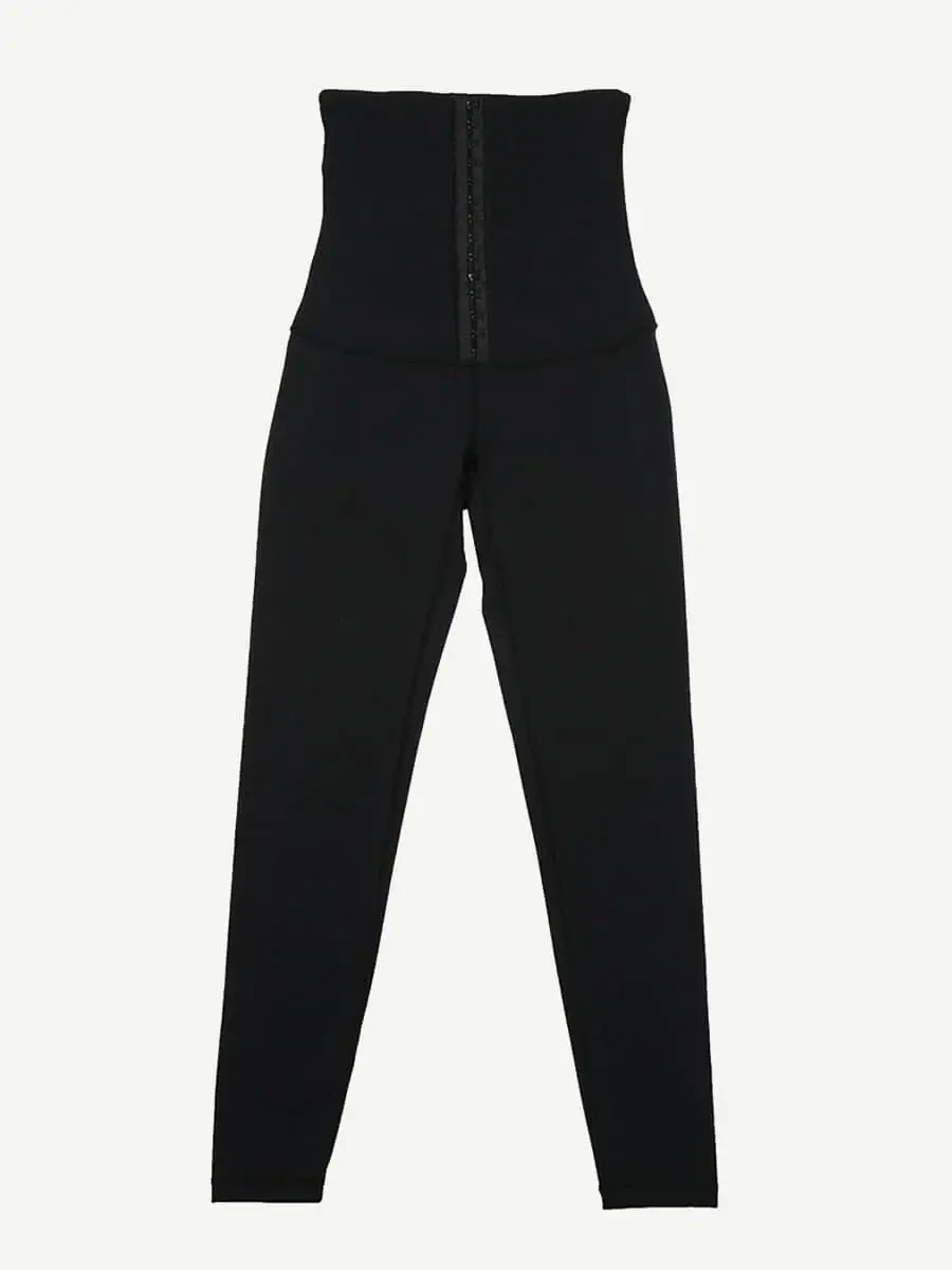 Thumbnail: The Bodi8 3 Hook Adjustable  High Waist  Slimming yoga Leggings  