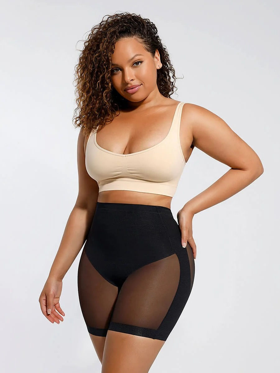 Thumbnail: The Bodi8 Low Waist & Butt Lifting High Elastic Mesh Shaping Shorts 