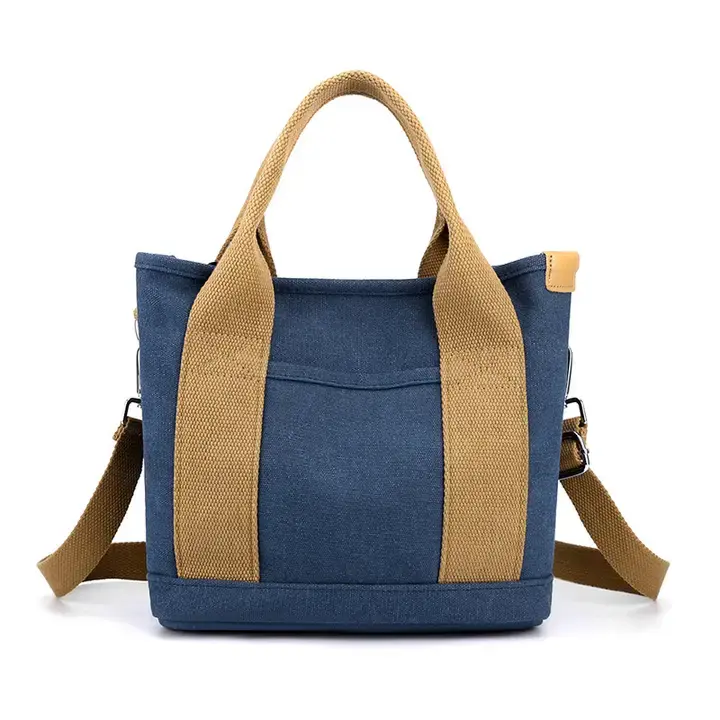 Blue Canvas Crossbody