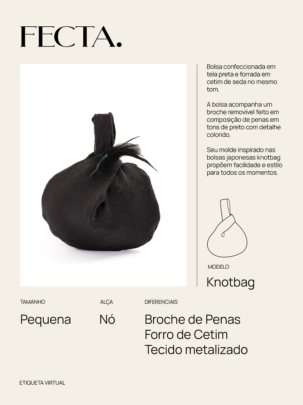 Miniatura: Bolsa Fecta Pequena Knot bag