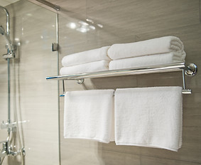 serviettes de l'hôtel