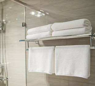 serviettes de l'hôtel