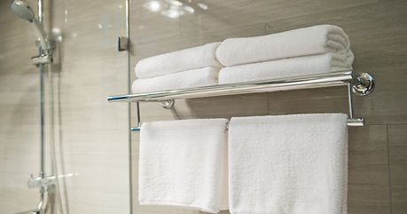 Modern bathroom towel rails