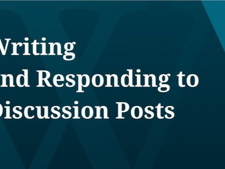 A DISCUSSION POST: WHAT IS IT?
