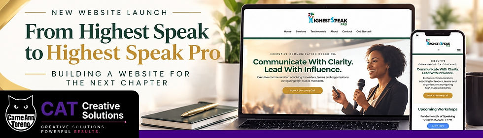 From Highest Speak to Highest Speak Pro: Building a Website for the Next Chapter
