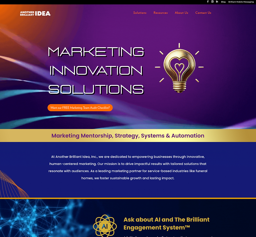 Website Design for Another Brilliant Idea