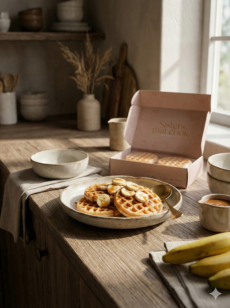 Miniatura: Waffles artesanales congelados