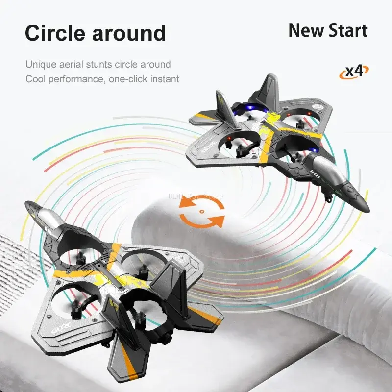 Thumbnail: V17 RC Fighter Jet – 2.4G Airplane with Auto Return & EPP Foam Body