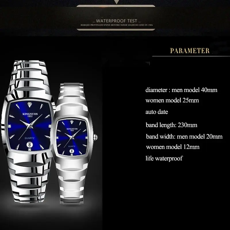 Thumbnail: Couple Watches for Lovers Quartz Wristwatch For Men And Women