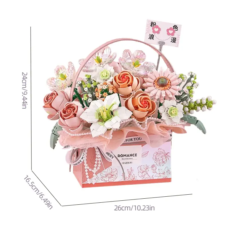 Thumbnail: Rose Basket Gift Set for Girls
