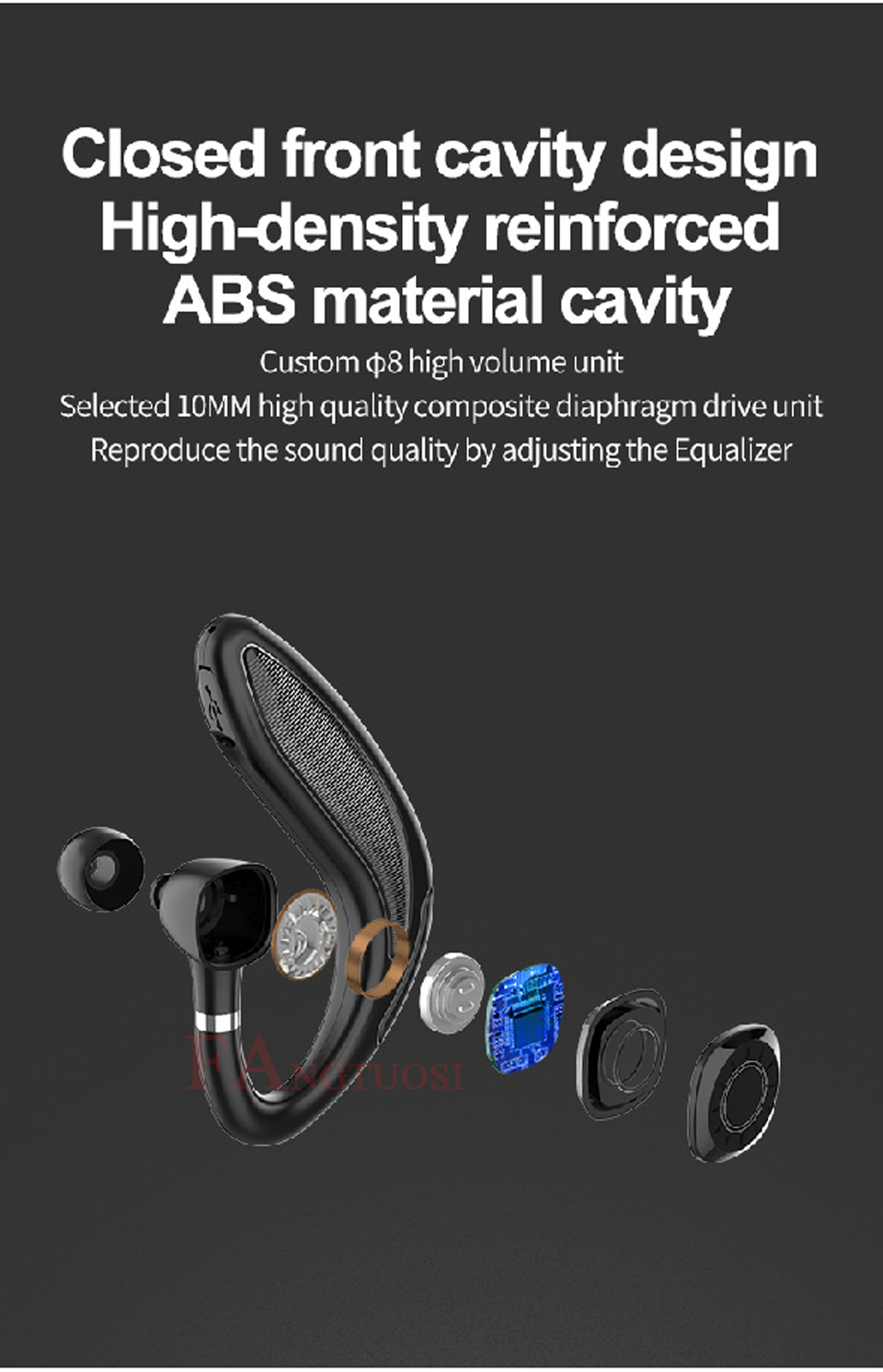 Thumbnail: Long Standby Handsfree Wireless Bluetooth 5.0 Headset
