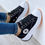 Thumbnail: Flat Lace-Up Sneakers Pattern Canvas Casual Women Sport Shoes