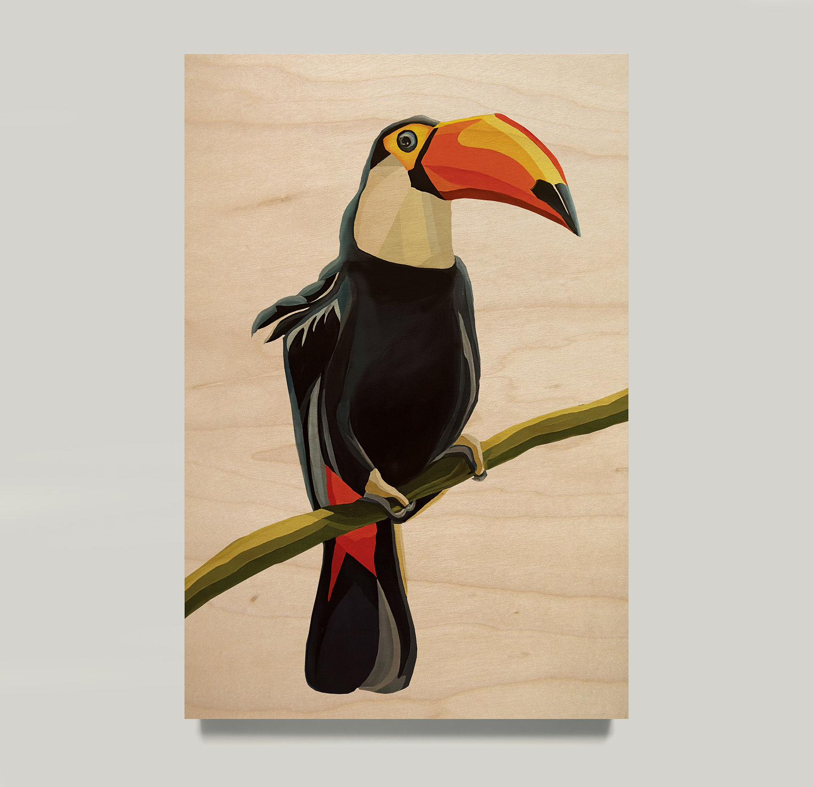 Toucan Wood Print