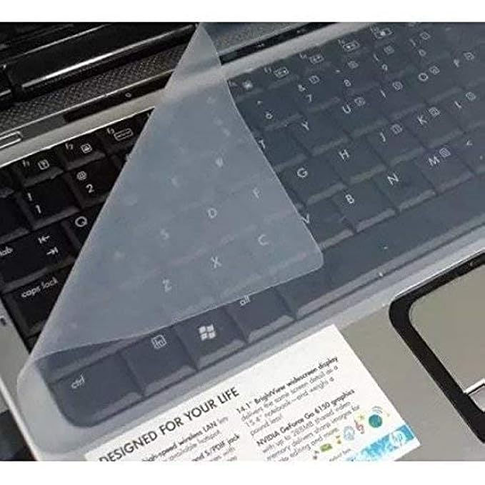 Lapster Universal Silicone 15.6" Keyboard Protector Skin|| Keyboard Dust Cover||