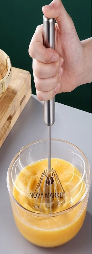 Hand Push Rotary Whisk Blender