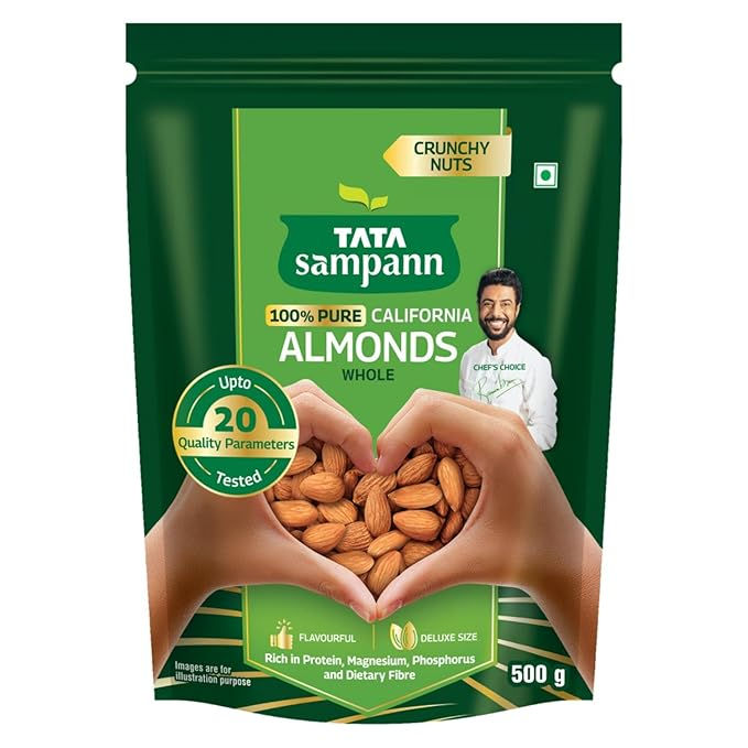 Tata Sampann Pure California Almonds/Badam Whole