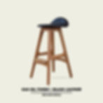 Thumbnail: Erik Buch Stool | Oak, Oil Finish with Choice of Leather