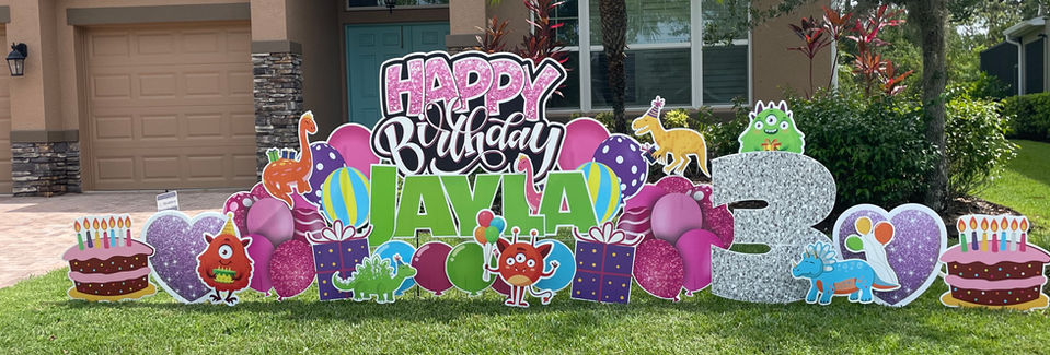 Happy Birthday Yard Sign
