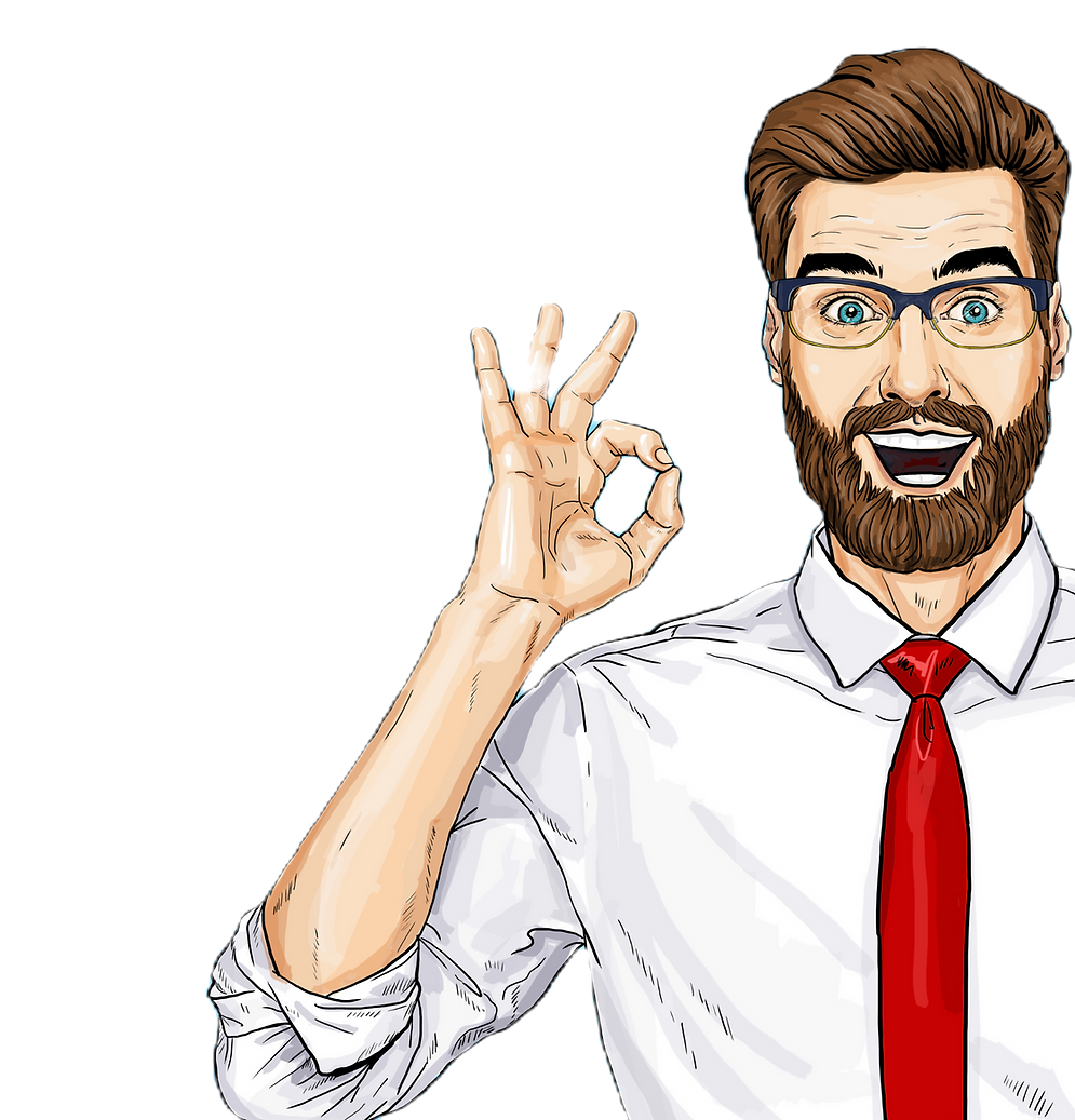 alt="REWRITE client giving a thumbs up after understanding the CV writing package"