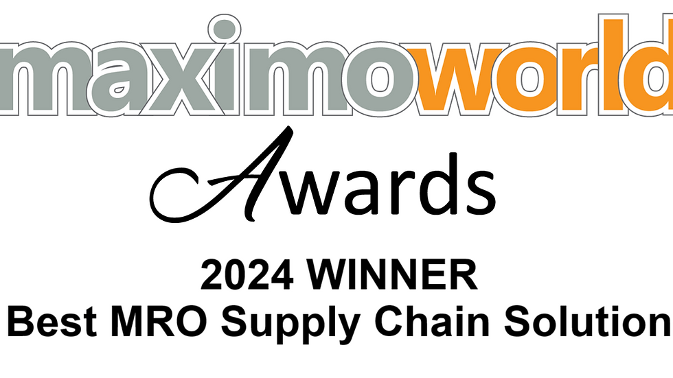 Best Maximo MRO Spare Parts Management Solution award banner that was given to P2Insight