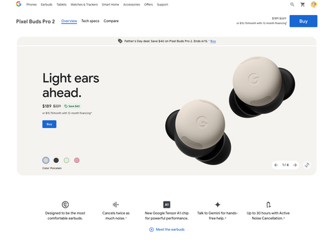 Pixel Buds Pro 2 PDP