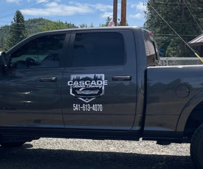 vinyl truck decal.