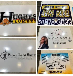 corrugated plastic, polypropylene sign for business advertising, branding, direction