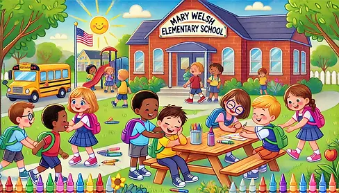 DALL·E 2024-12-17 14.10.29 - A cheerful and heartwarming illustration of kindergarteners b
