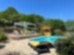 Shared swimming pool area