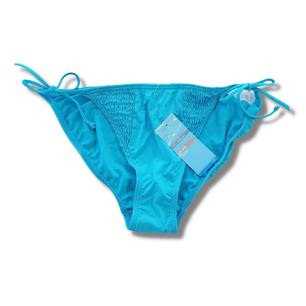 M&S Turquoise tie side hipster bikini bottoms. Uk 12 BNWT