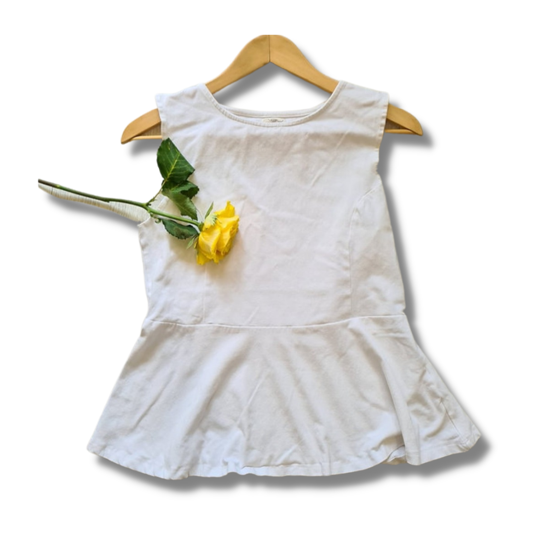 New Look white peplum top. Uk16