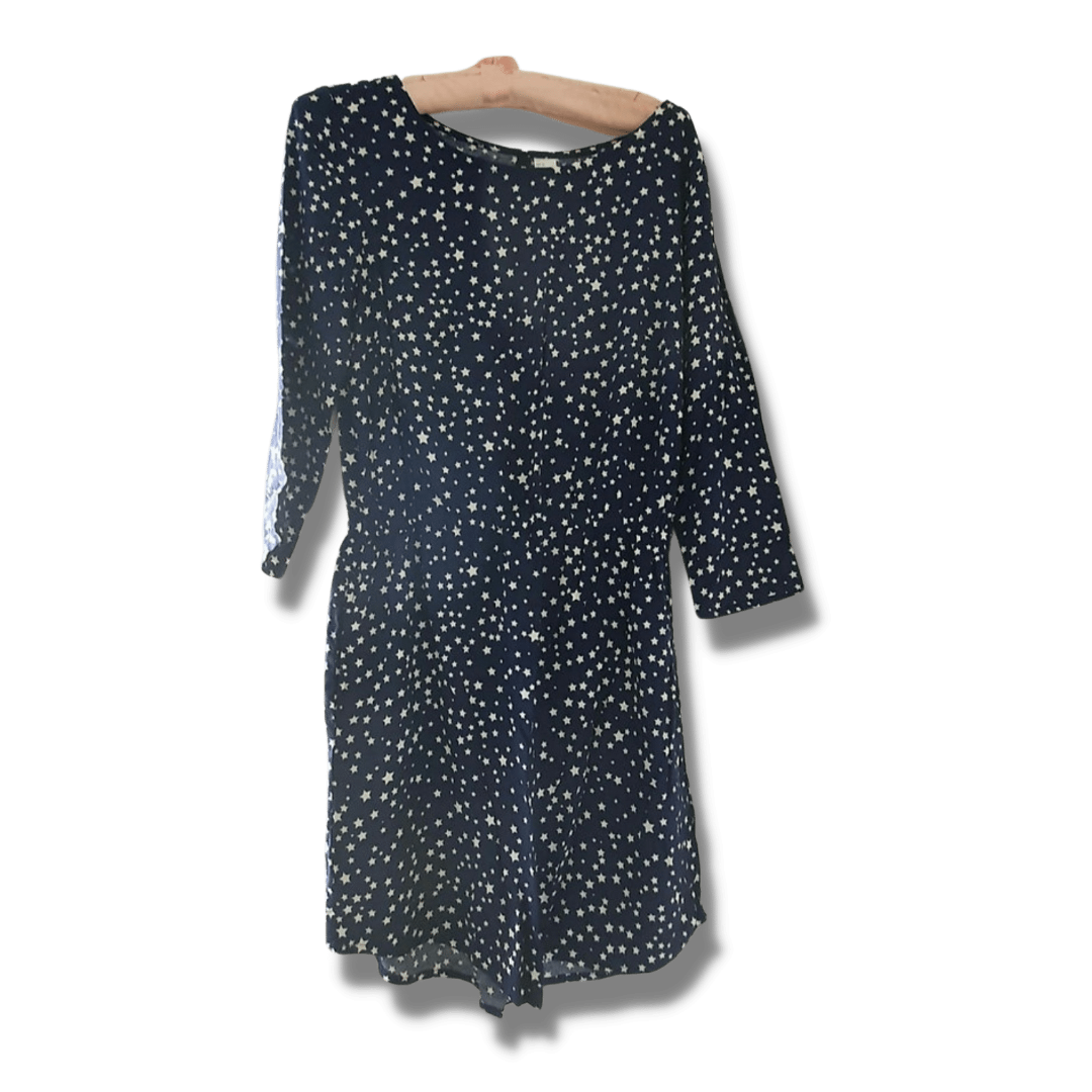 H&M navy star dress. Size 8