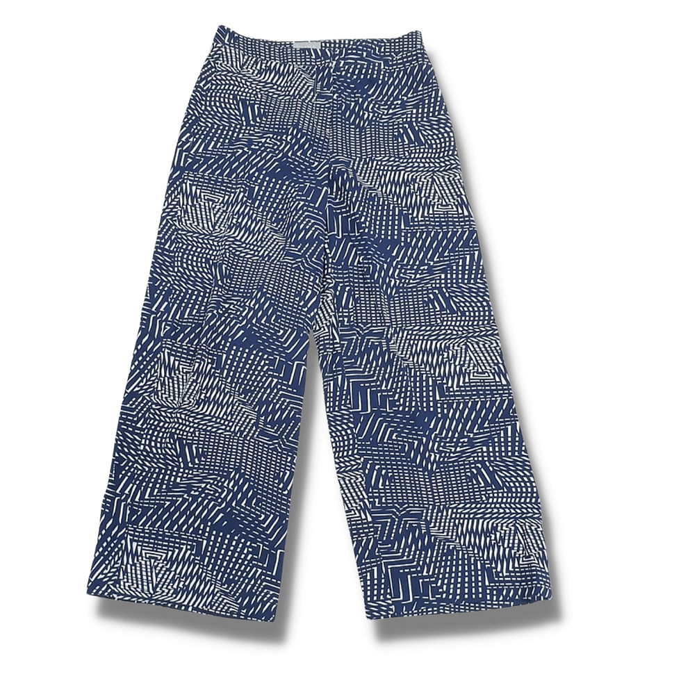 Pure Collection blue mix wide leg trousers. Uk 8 / US 2 / Eu 34