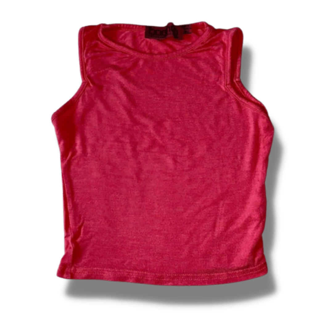 Boohoo pink crop top. Size 6