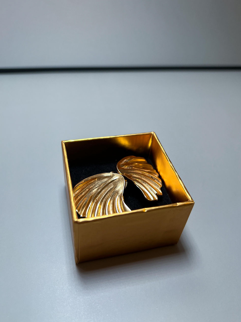 Thumbnail: 18K Gold Plated Wing Earrings