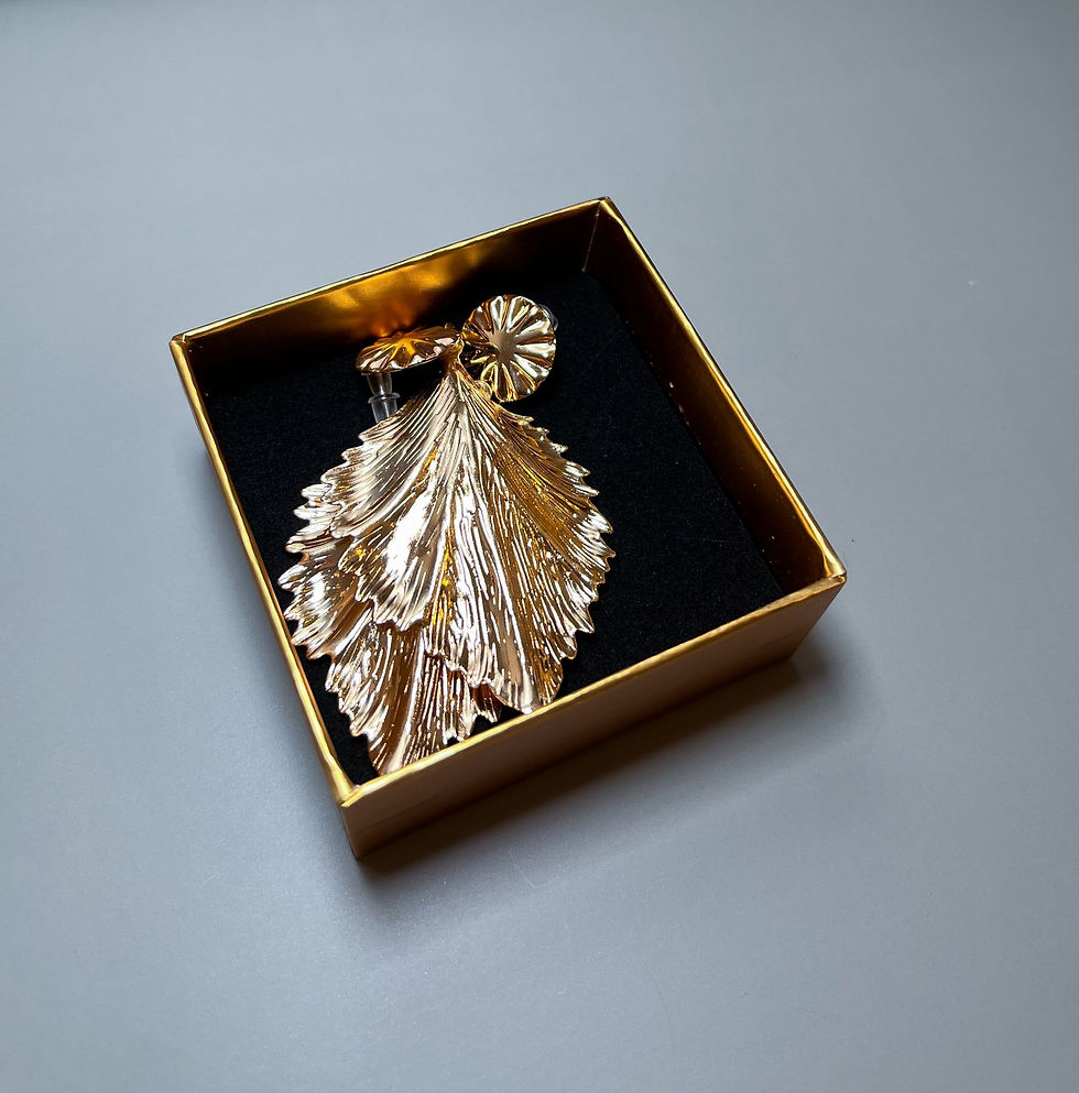 Thumbnail: 18K Gold Leaf Earring