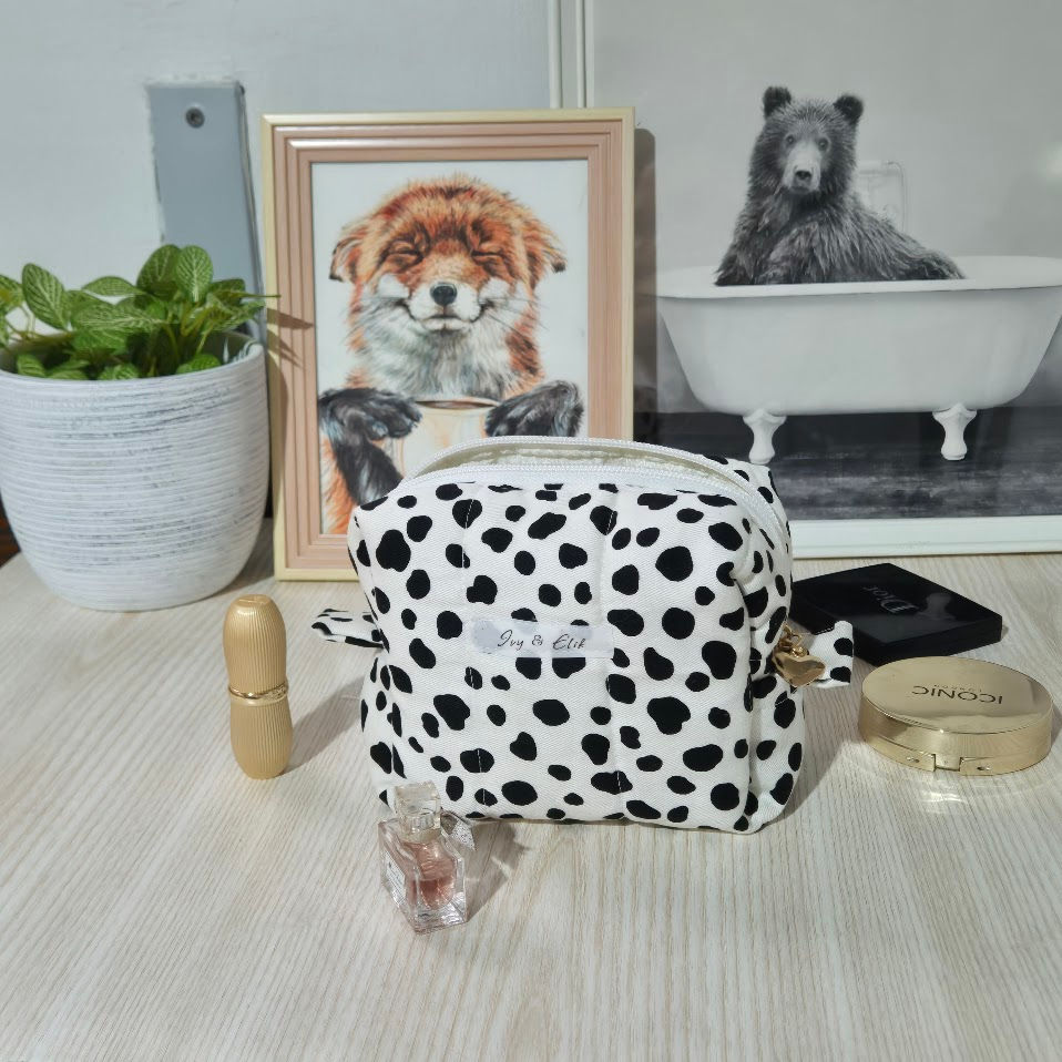 תמונה ממוזערת: תיק איפור קטן בהדפס דלמטי