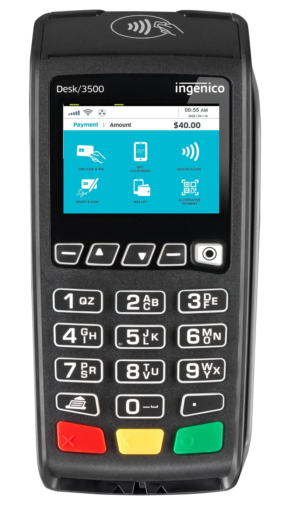 Ingenico's Desk 3500 the simplest and most reliable countertop payment experience for any payment method, in every business