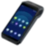 A picture of Ingenico's AXIUM DX8000 mobile payment solution. It shows the high quality display touchscreen.