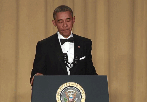 Featured Image: When President Obama finished his remarks at his final White House Correspondents’ Dinner in 2016, he literally dropped the mic.