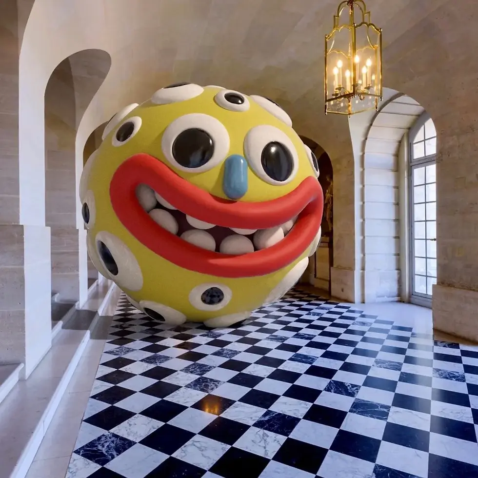 Multi Eye Smiley Guy by JOY