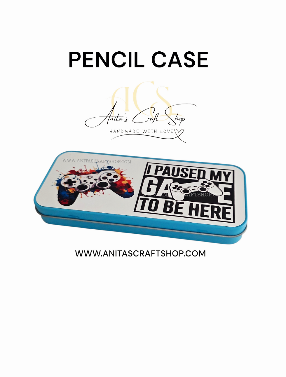 Blue Pencil Case - personalised pencil case - custom made pencil case