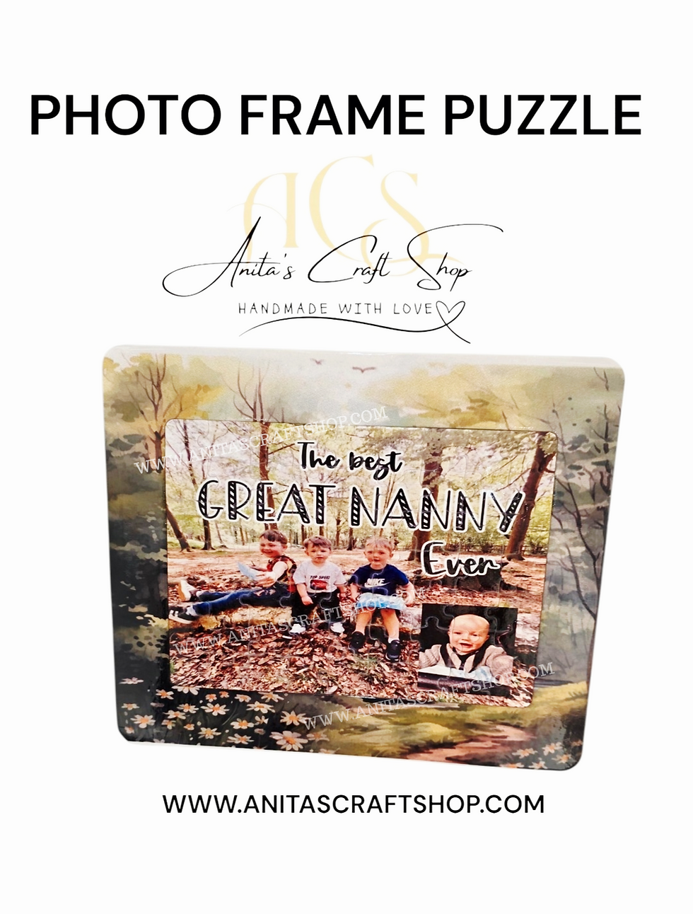 Photo Frame Puzzle - personalised gift - puzzle - cheshunt - custom made gift