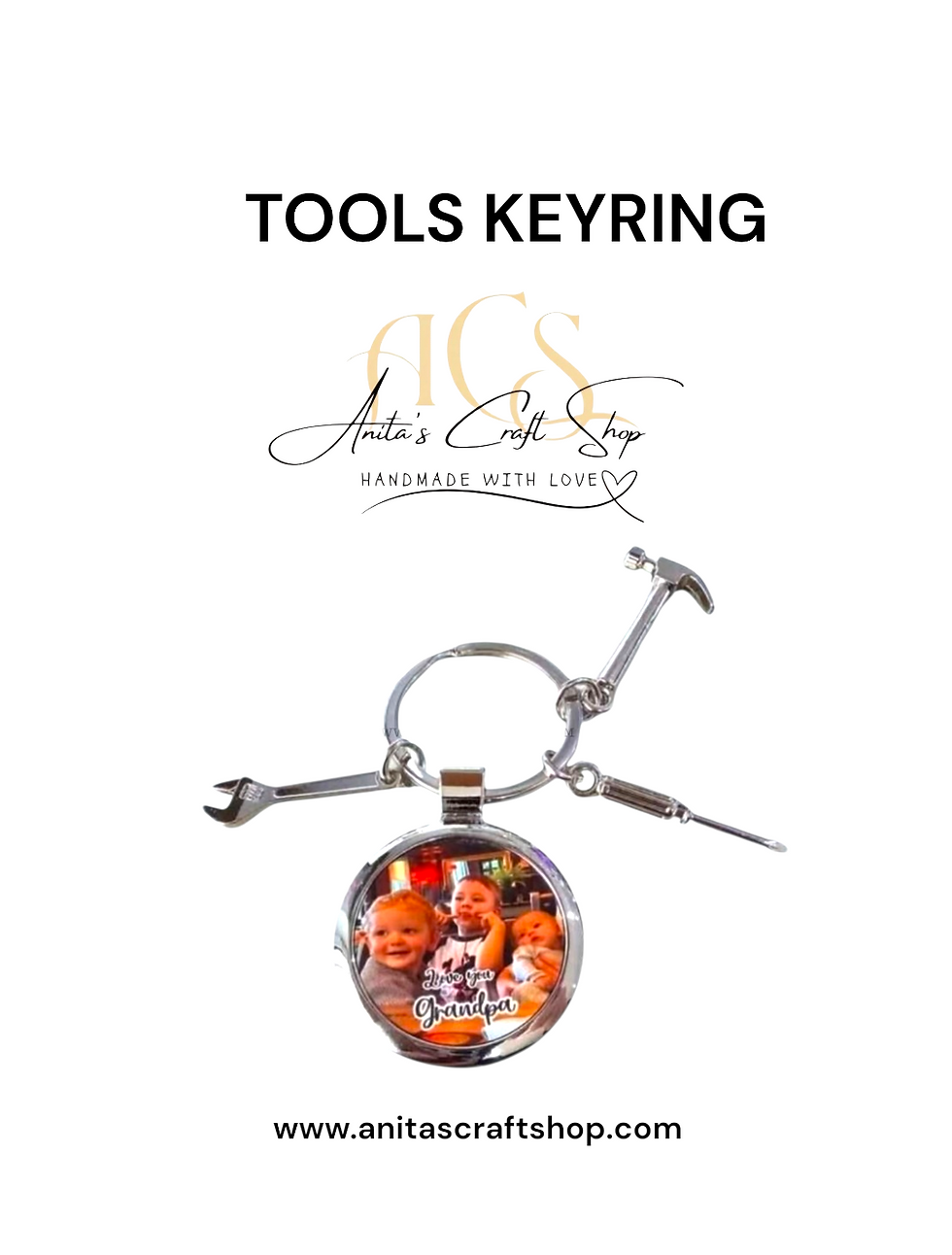 Mini Tool Set Charm Keyring