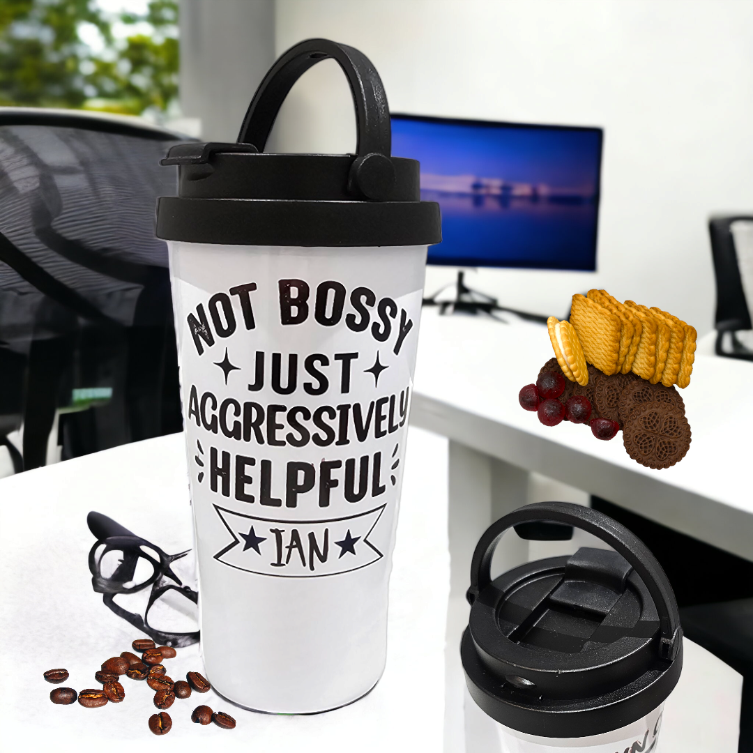 double wall flask - personalised gift - Anita's Craft Shop