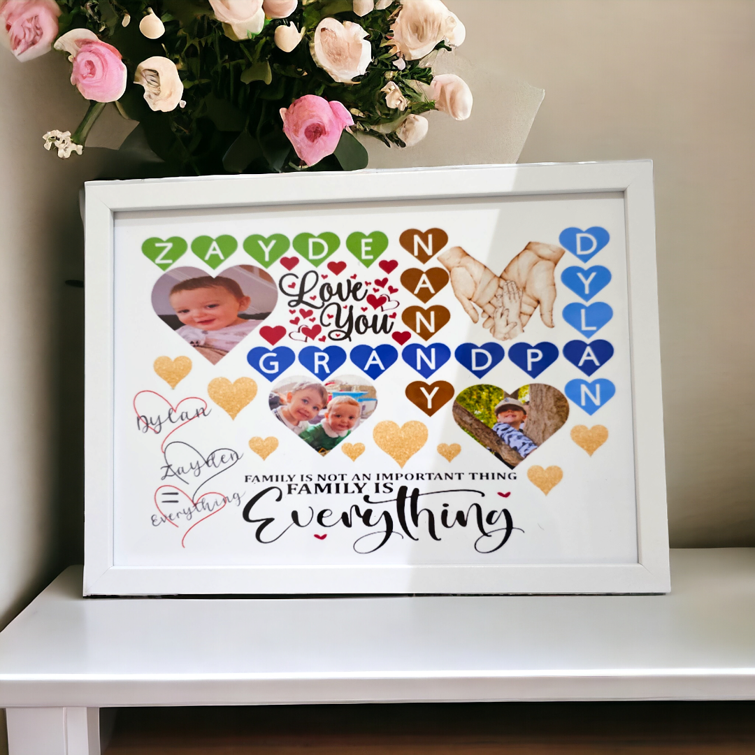 Scrabble Heart Frame