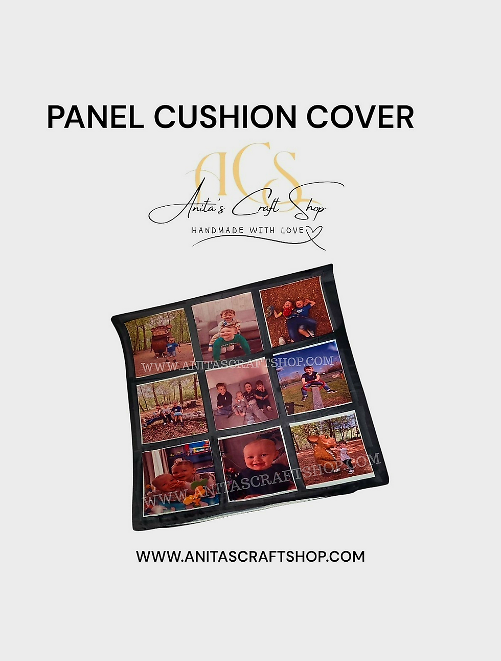 9 Panel Photo Cushion - photo cushion - personalised cushion